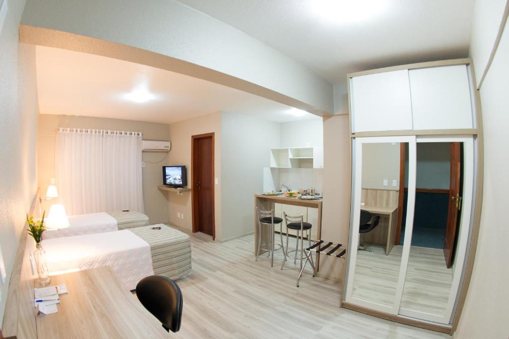 Aquarius Hotel Flat Residence Santa Cruz do Sul Rum bild