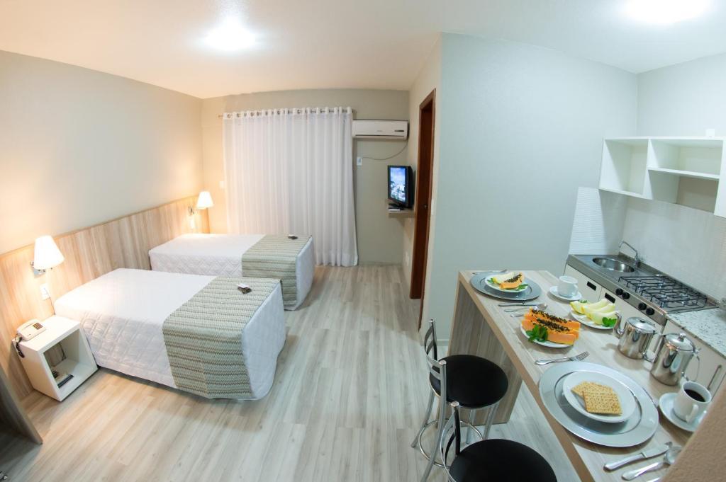 Aquarius Hotel Flat Residence Santa Cruz do Sul Rum bild